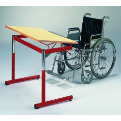 TABLE ISA PMR 100 X 60CM COLORIS JAUNE GENET